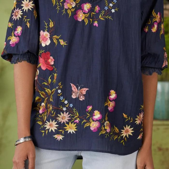 Women Florentina Top Petite Navy Sundance Catalog Petite Styles Women Florentina Top Petite Navy Sundance Catalog Petite Styles