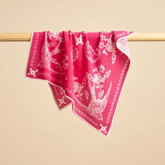 Women Flutter Cashmere Bandana Haute Red Sundance Catalog Scarves and Gloves