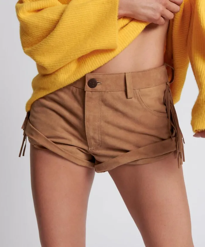 Women FRINGED BANDITS LOW WAIST SUEDE SHORT One Teaspoon Bottoms Women FRINGED BANDITS LOW WAIST SUEDE SHORT One Teaspoon Bottoms