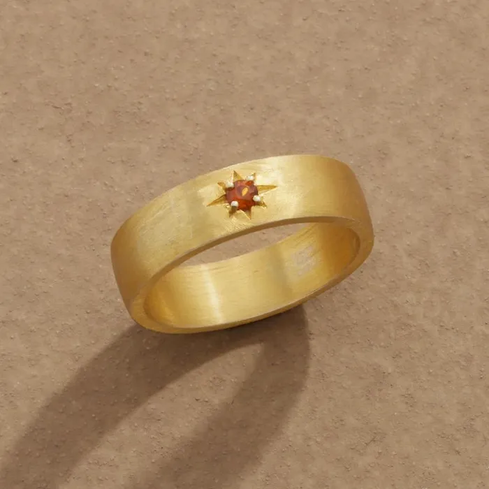Women Garnet Gypsy Ring Sundance Catalog Rings