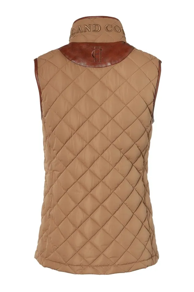Women Gilets Holland Cooper Country Quilted Gilet Coffee Women Gilets Holland Cooper Country Quilted Gilet Coffee