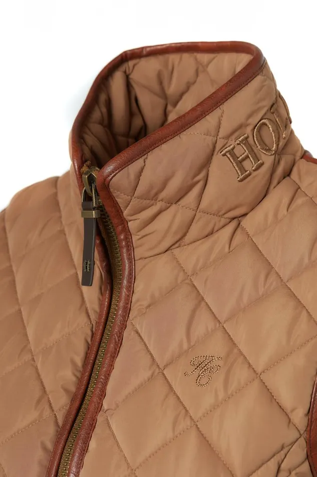 Women Gilets Holland Cooper Country Quilted Gilet Coffee Women Gilets Holland Cooper Country Quilted Gilet Coffee