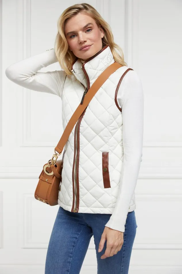 Women Gilets Holland Cooper Country Quilted Gilet Cream
