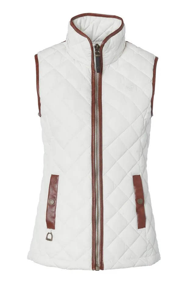 Women Gilets Holland Cooper Country Quilted Gilet Cream