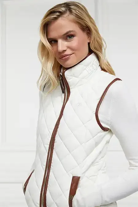 Women Gilets Holland Cooper Country Quilted Gilet Cream