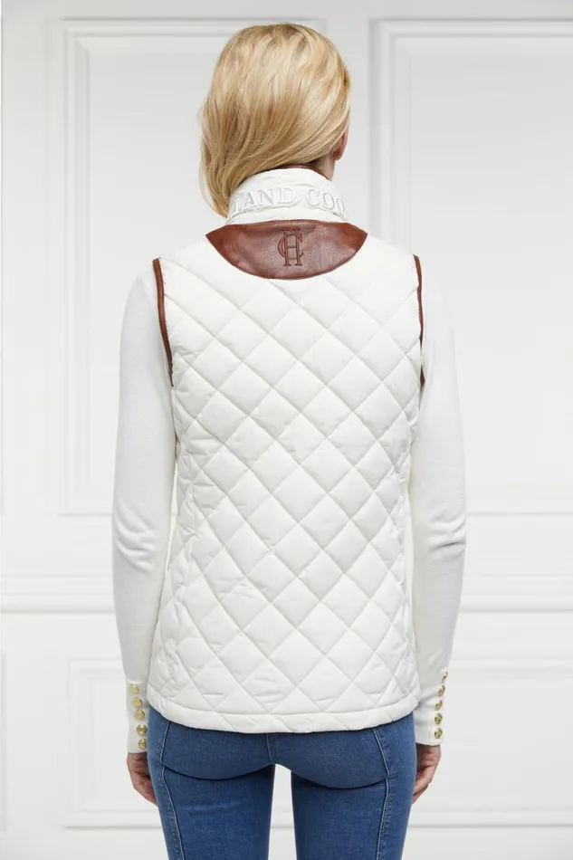 Women Gilets Holland Cooper Country Quilted Gilet Cream