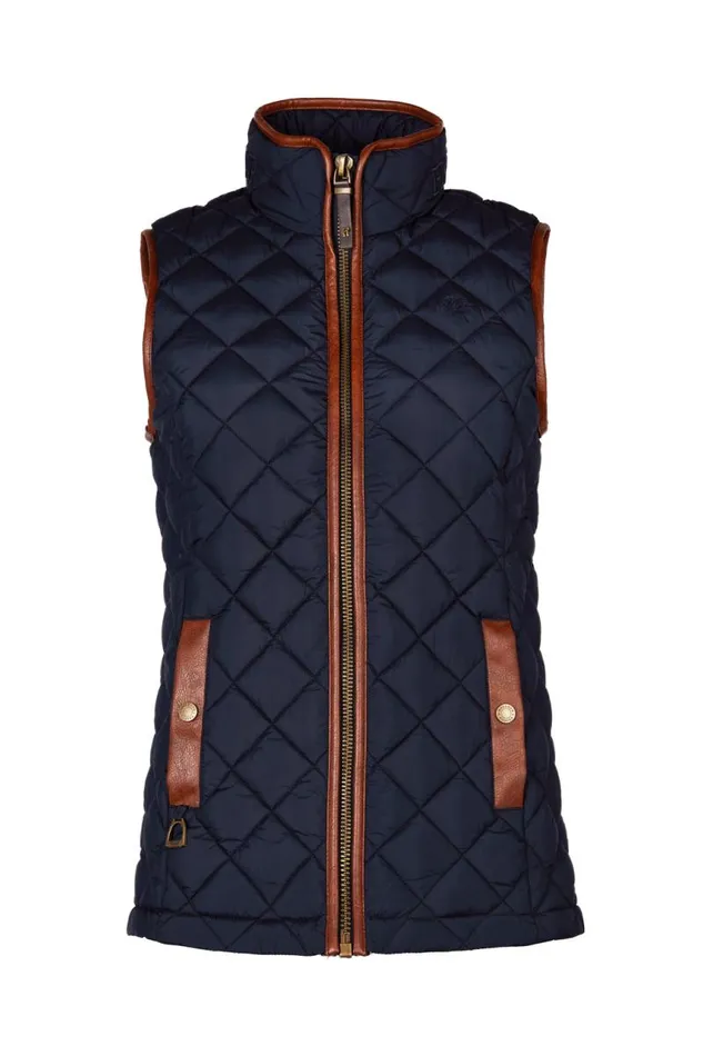 Women Gilets Holland Cooper Country Quilted Gilet Ink Navy Women Gilets Holland Cooper Country Quilted Gilet Ink Navy