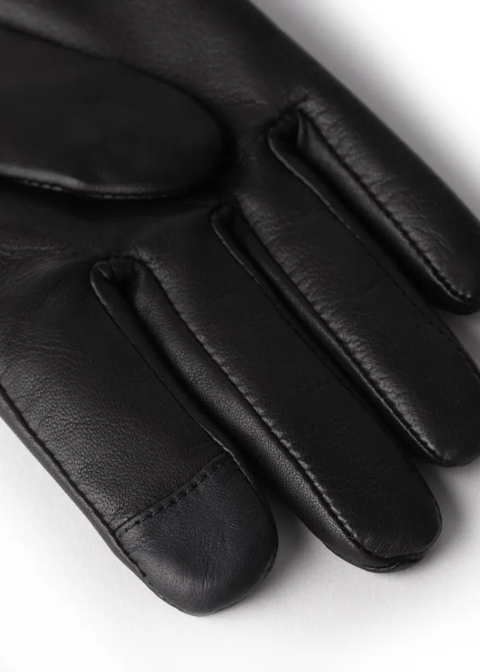 Women Gloves Holland Cooper Monogram Leather Gloves Black Women Gloves Holland Cooper Monogram Leather Gloves Black