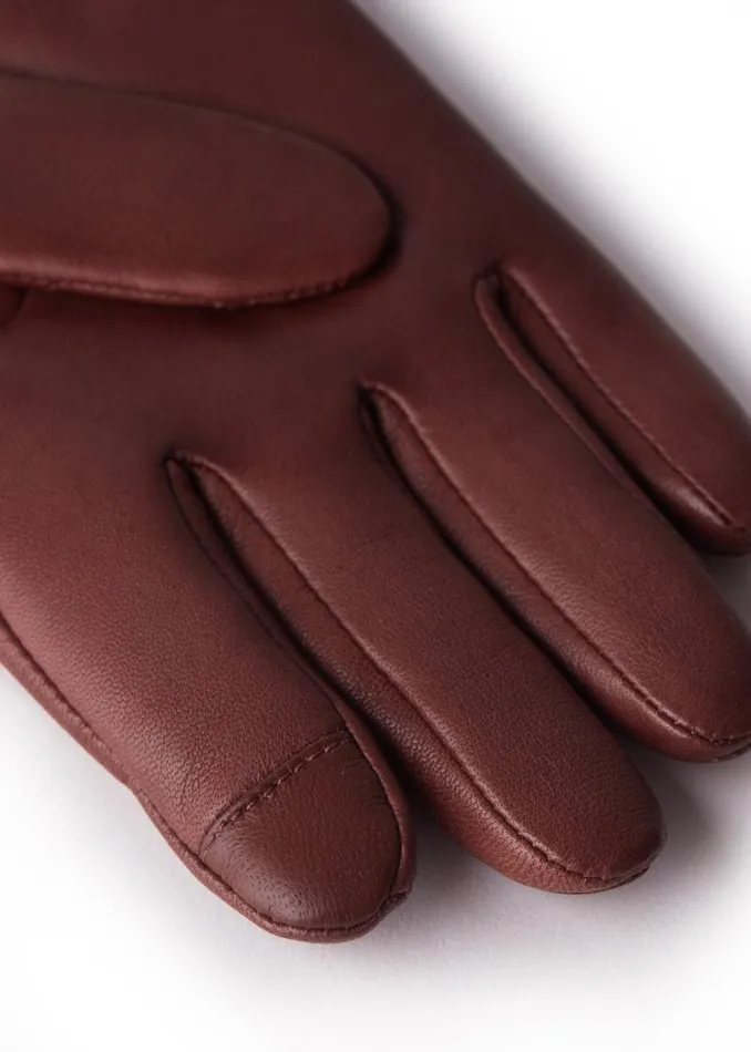 Women Gloves Holland Cooper Monogram Leather Gloves Chocolate Women Gloves Holland Cooper Monogram Leather Gloves Chocolate