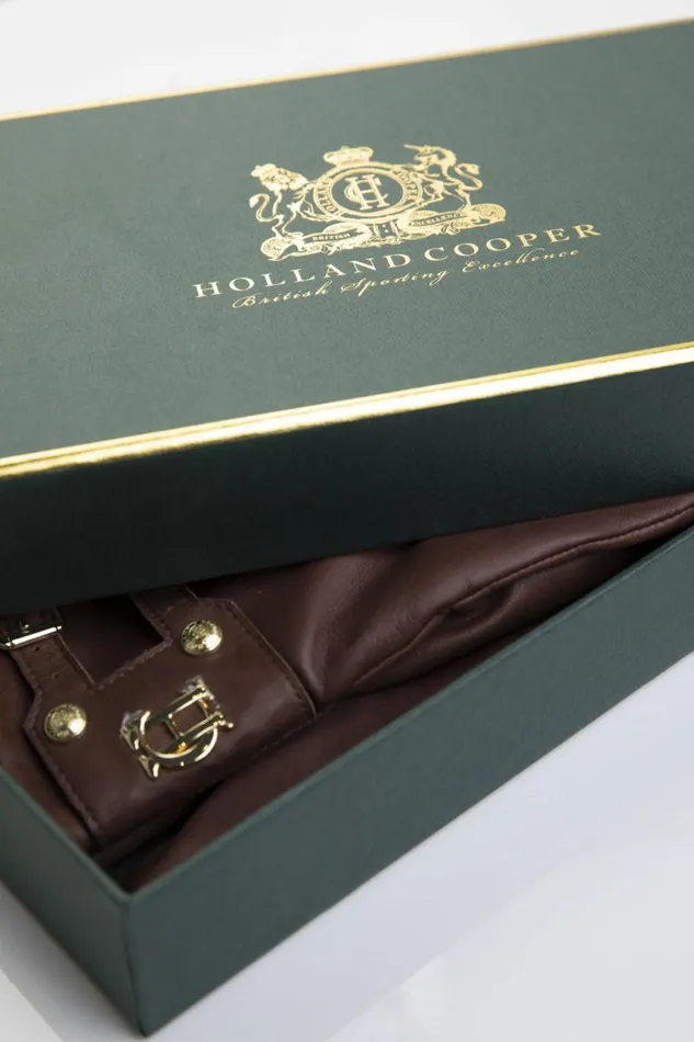 Women Gloves Holland Cooper Monogram Leather Gloves Chocolate Women Gloves Holland Cooper Monogram Leather Gloves Chocolate