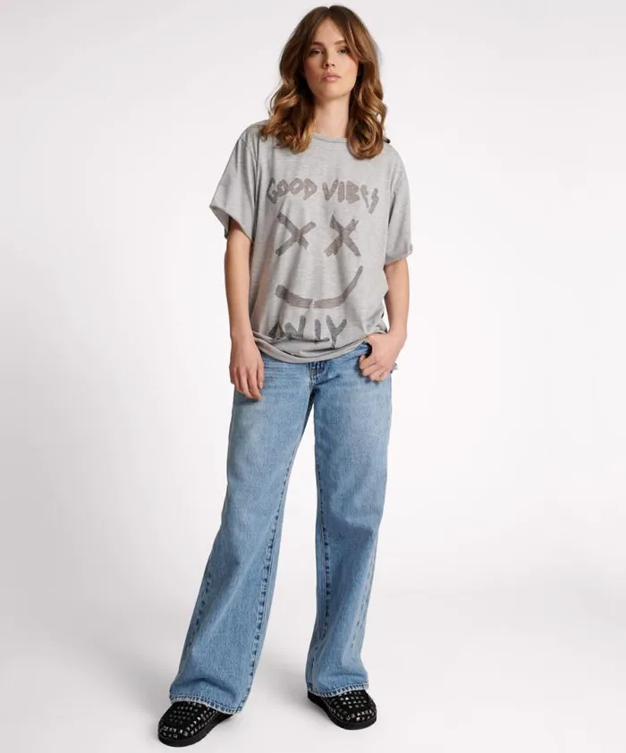 Women GOOD VIBES ONLY OVERSIZED TEE One Teaspoon Tees and Tanks Women GOOD VIBES ONLY OVERSIZED TEE One Teaspoon Tees and Tanks