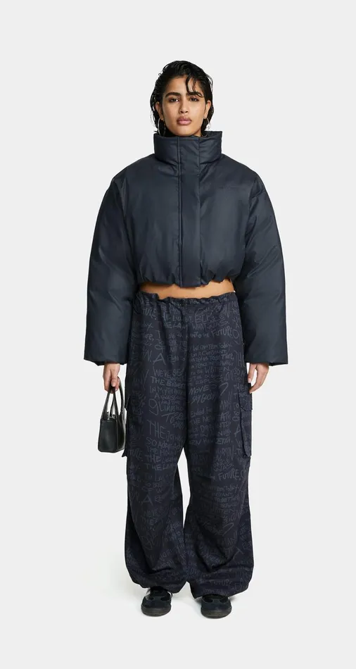 Women Grey Rony Puffer Jacket Daily Paper Jackets Women Grey Rony Puffer Jacket Daily Paper Jackets