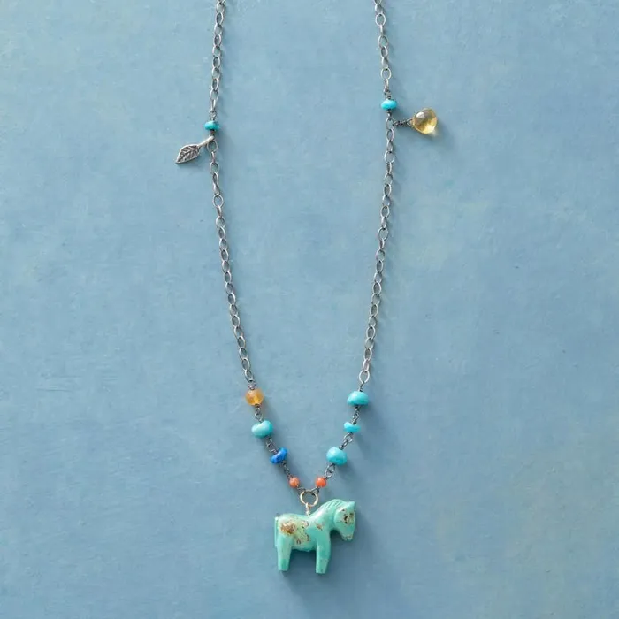 Women Gypsy Horse Necklace Sundance Catalog Necklaces