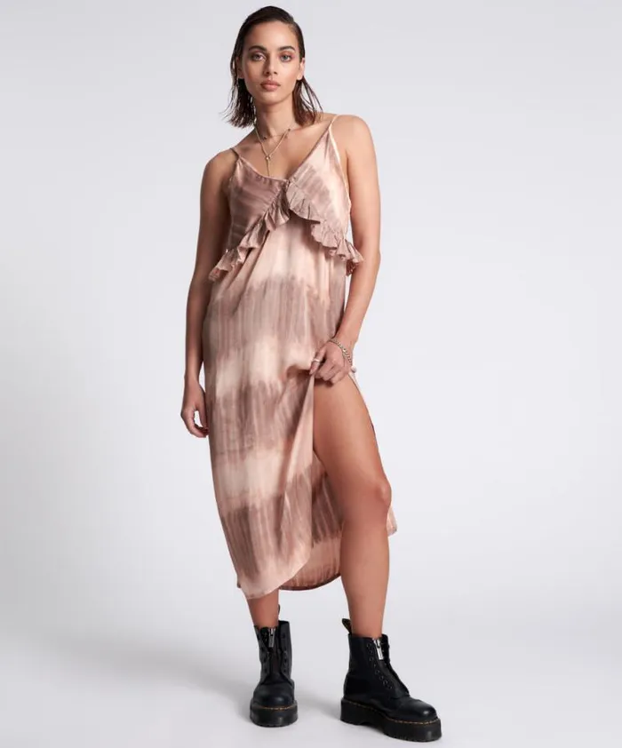 Women HAND DYED RENDEZVOUS SLIP DRESS One Teaspoon Midi and Maxi Dresses