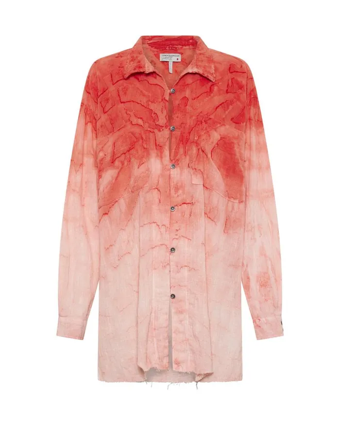 Women HAND PAINTED SUNSET MUSLIN LONGLINE SHIRT One Teaspoon Shirts Women HAND PAINTED SUNSET MUSLIN LONGLINE SHIRT One Teaspoon Shirts