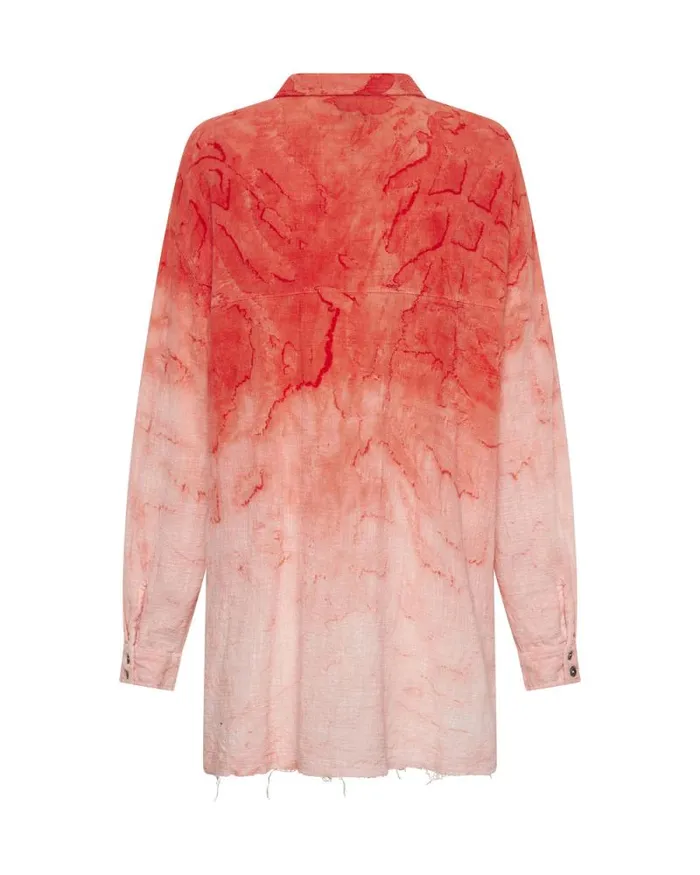 Women HAND PAINTED SUNSET MUSLIN LONGLINE SHIRT One Teaspoon Shirts Women HAND PAINTED SUNSET MUSLIN LONGLINE SHIRT One Teaspoon Shirts