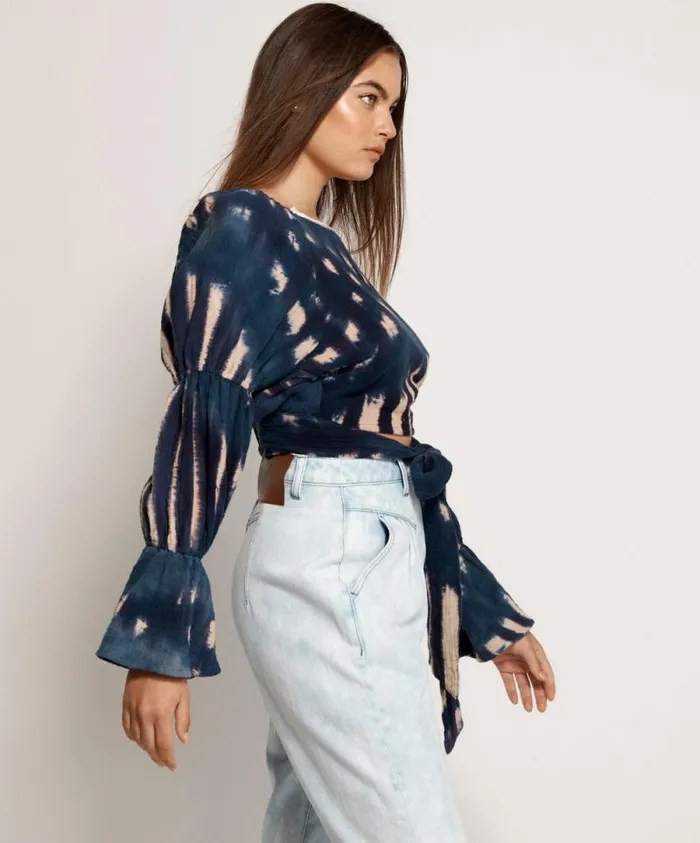 Women HAND TIE DYE SANTORINI NIGHTS TOP One Teaspoon Tops Women HAND TIE DYE SANTORINI NIGHTS TOP One Teaspoon Tops
