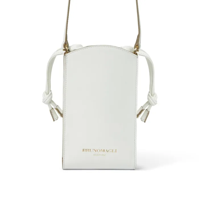 Women Handbags Bruno Magli Luna Off White Handbag