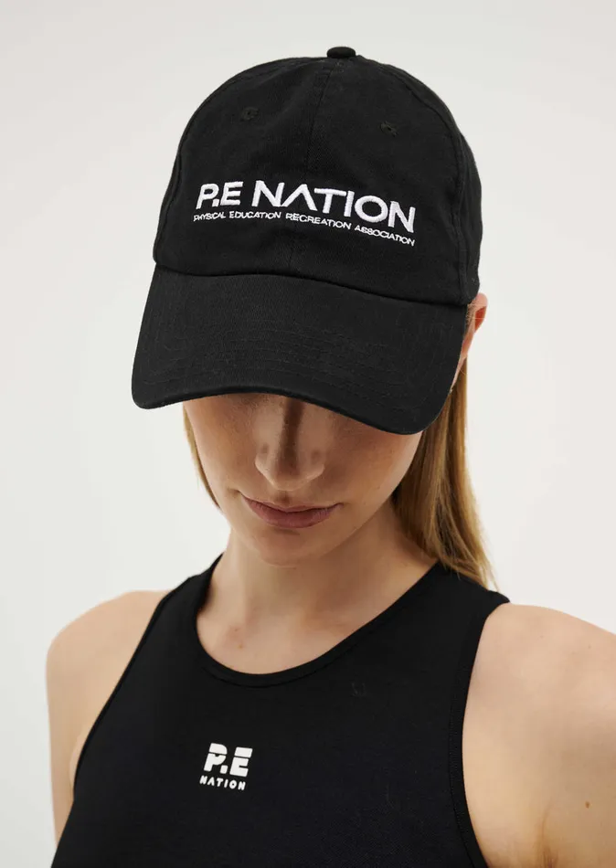 Women Hats PE Nation HOMAGE CAP IN BLACK