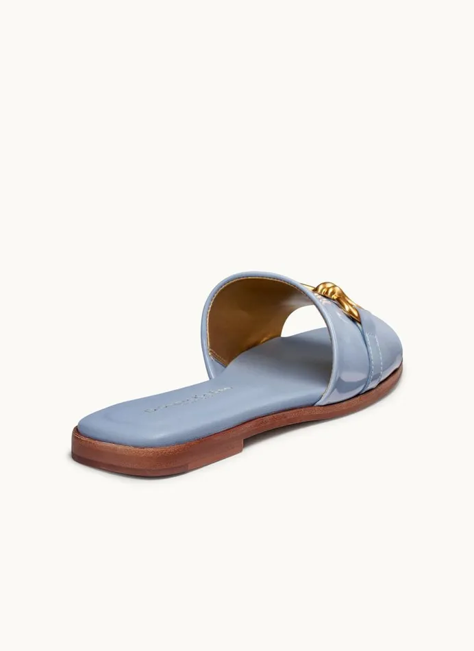 Women HAYLEN FLAT SANDAL Blue Frost Donna Karan New York Sandals Women HAYLEN FLAT SANDAL Blue Frost Donna Karan New York Sandals