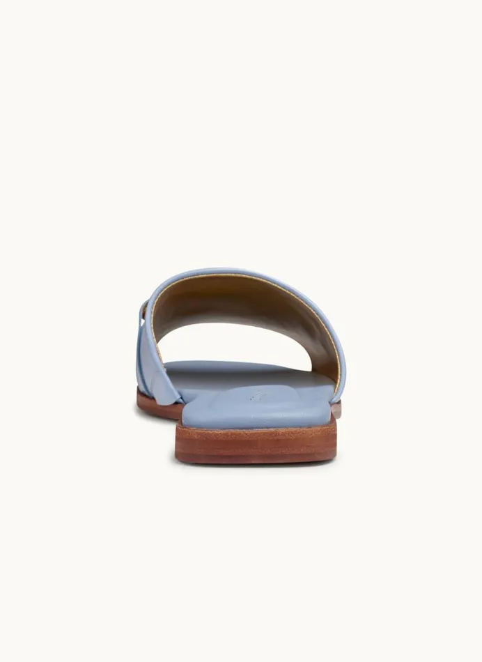 Women HAYLEN FLAT SANDAL Blue Frost Donna Karan New York Sandals Women HAYLEN FLAT SANDAL Blue Frost Donna Karan New York Sandals