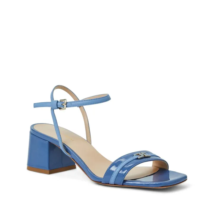 Women Heels Bruno Magli PHOEBE Sandal BLUE PATENT