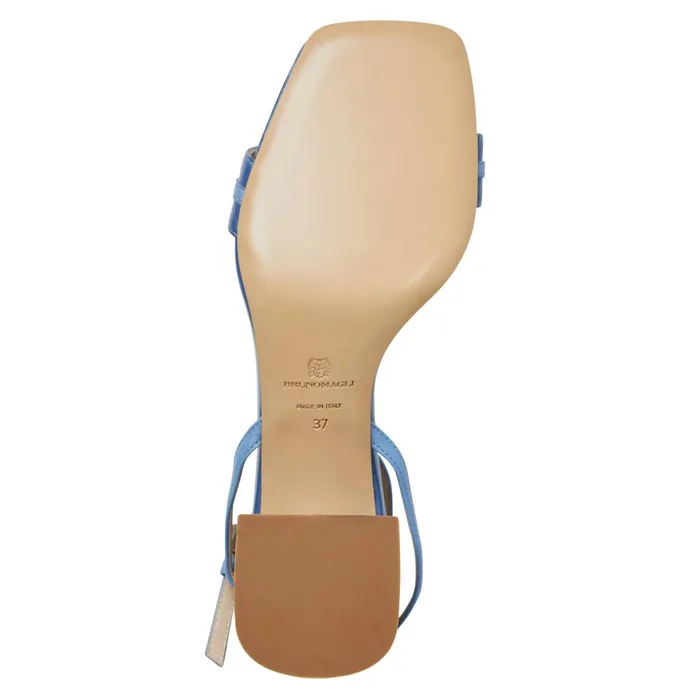 Women Heels Bruno Magli PHOEBE Sandal BLUE PATENT
