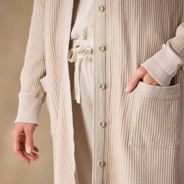 Women Helene Waffle Cardigan Sand Sundance Catalog Sweaters