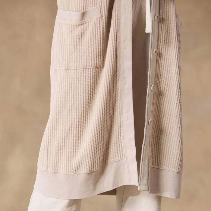 Women Helene Waffle Cardigan Sand Sundance Catalog Sweaters
