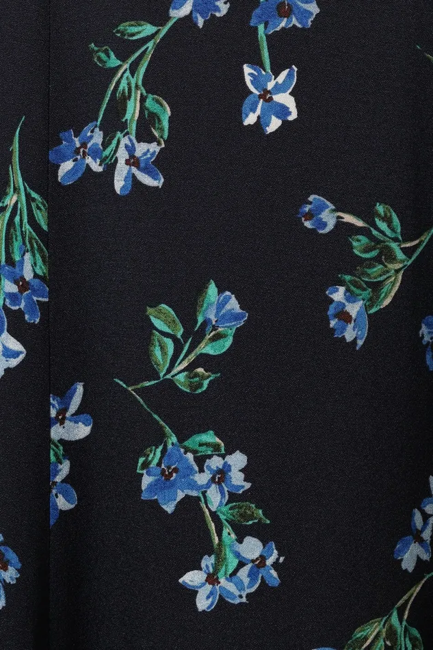 Women Hendrix Midi Dress Midnight Blues Floral Dresses Petal and Pup