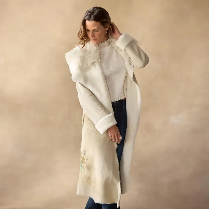 Women Ice Queen Shearling Coat Snow Sundance Catalog Jackets and Coats Women Ice Queen Shearling Coat Snow Sundance Catalog Jackets and Coats