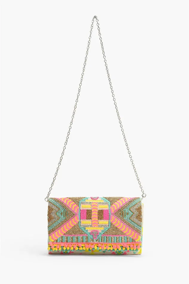 Women Impala Aztec Clutch Crossbody Bags America and Beyond