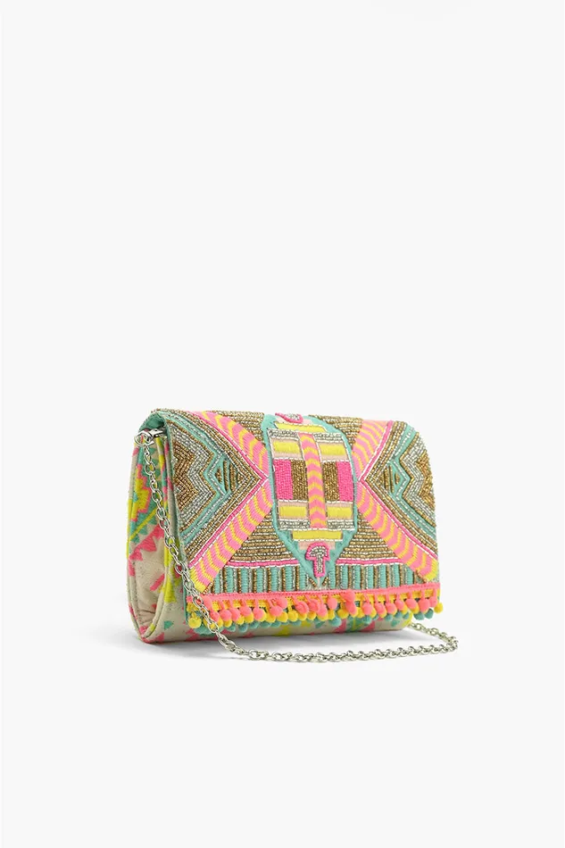Women Impala Aztec Clutch Crossbody Bags America and Beyond