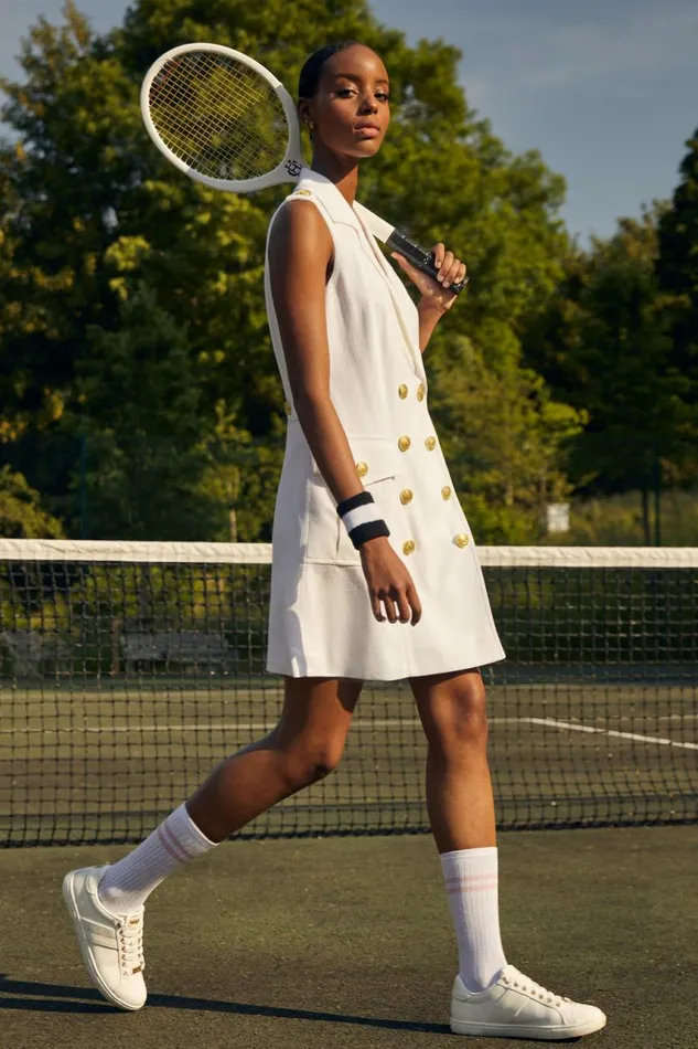 Women In Stock Tailoring Holland Cooper Chelsea Dress Oyster Linen