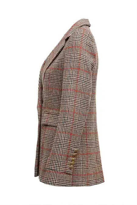 Women In Stock Tailoring Holland Cooper Double Breasted Blazer Orange Windsor