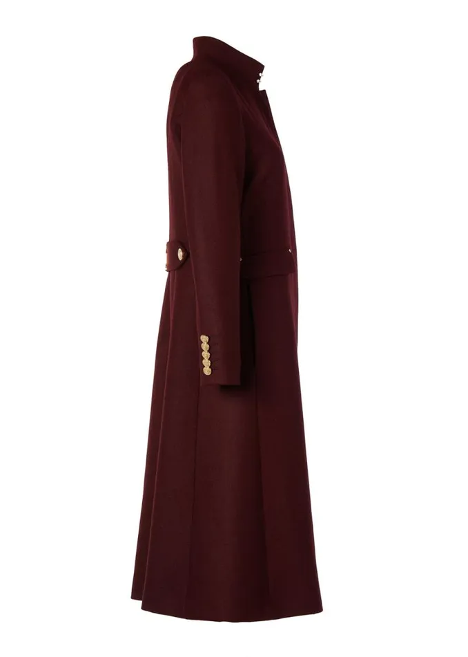 Women In Stock Tailoring Holland Cooper Dowdeswell Coat Mulberry