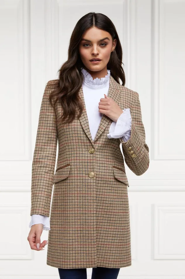 Women In Stock Tailoring Holland Cooper Highgrove Coat Charlton Tweed