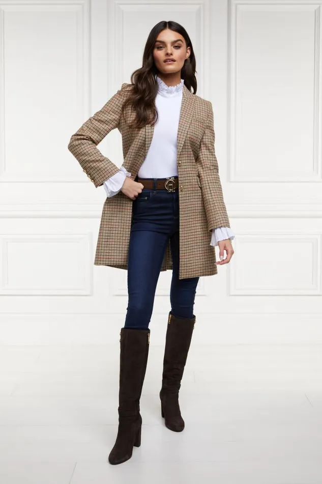 Women In Stock Tailoring Holland Cooper Highgrove Coat Charlton Tweed