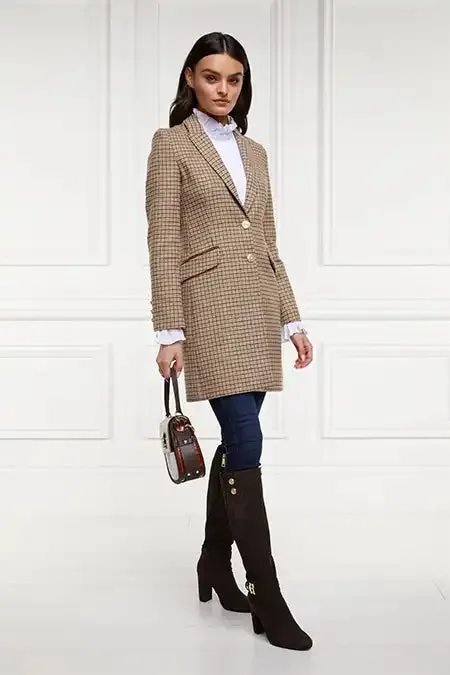Women In Stock Tailoring Holland Cooper Highgrove Coat Charlton Tweed