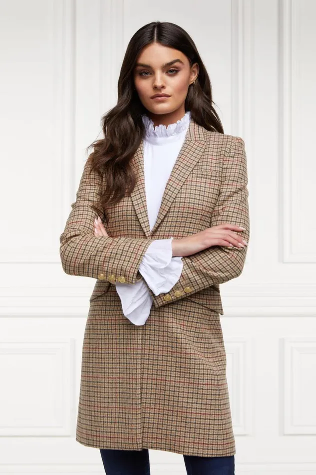 Women In Stock Tailoring Holland Cooper Highgrove Coat Charlton Tweed