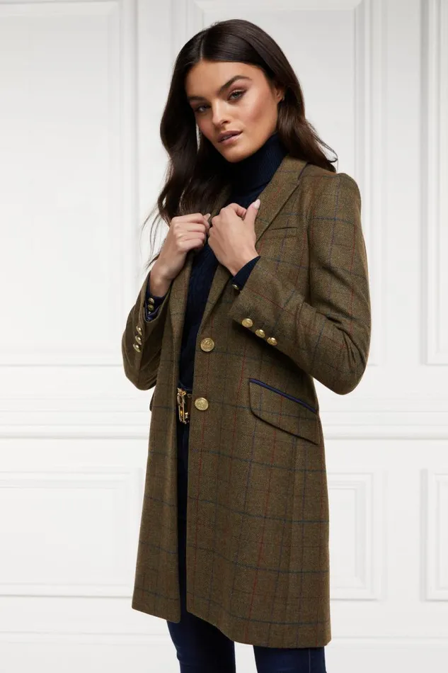 Women In Stock Tailoring Holland Cooper Highgrove Coat Glen Green