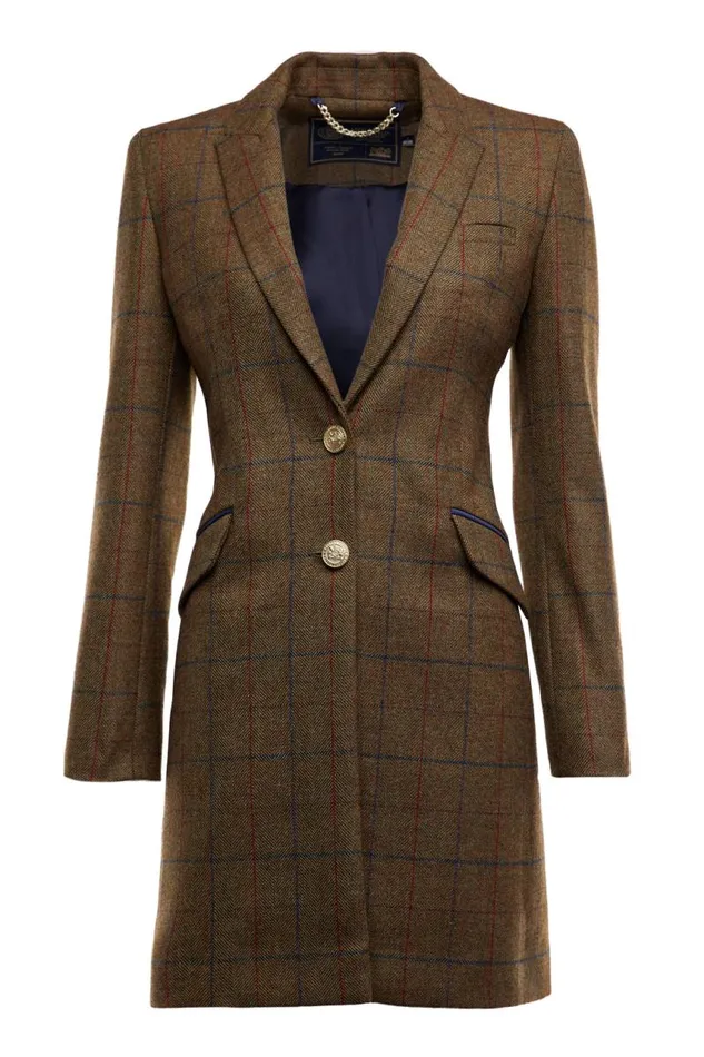 Women In Stock Tailoring Holland Cooper Highgrove Coat Glen Green