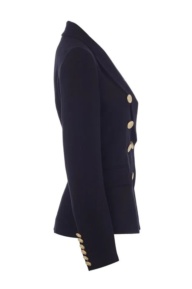 Women In Stock Tailoring Holland Cooper Knightsbridge Blazer Black Linen