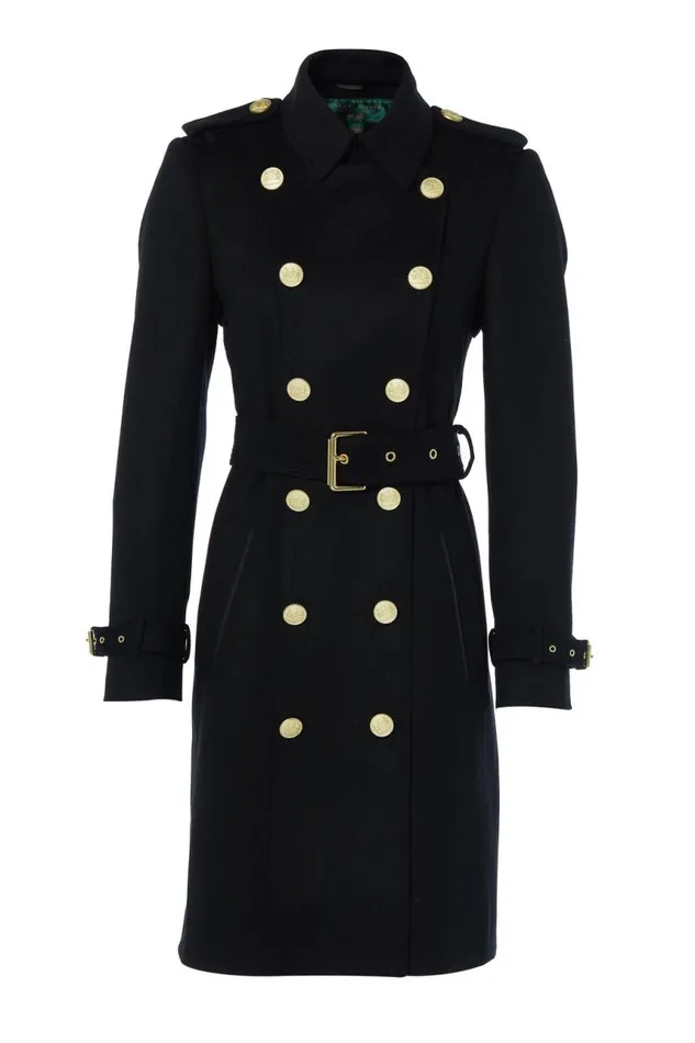 Women In Stock Tailoring Holland Cooper Marlborough Trench Coat Soft Black