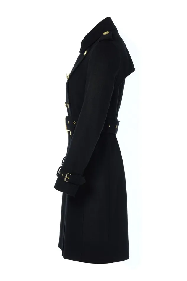Women In Stock Tailoring Holland Cooper Marlborough Trench Coat Soft Black