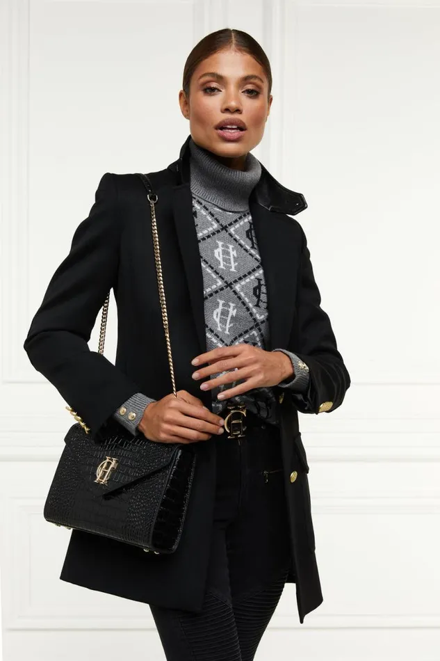 Women In Stock Tailoring Holland Cooper Mayfair Blazer Black Twill