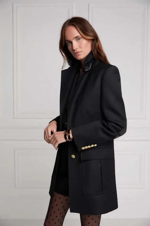 Women In Stock Tailoring Holland Cooper Mayfair Blazer Black Twill