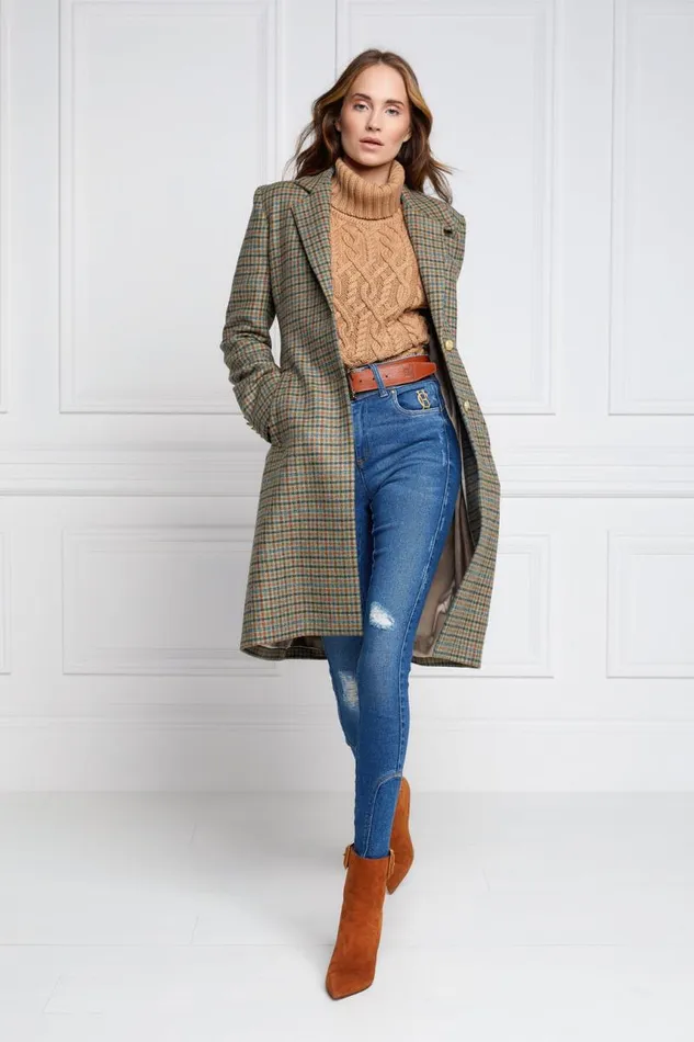 Women In Stock Tailoring Holland Cooper Regency Coat Bredon Tweed