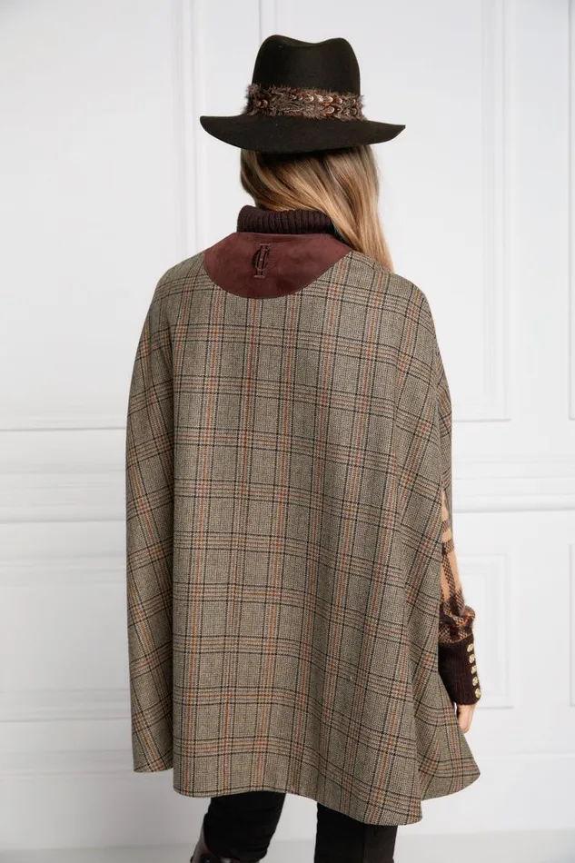 Women In Stock Tailoring Holland Cooper Slim Cape Bourbon Tweed