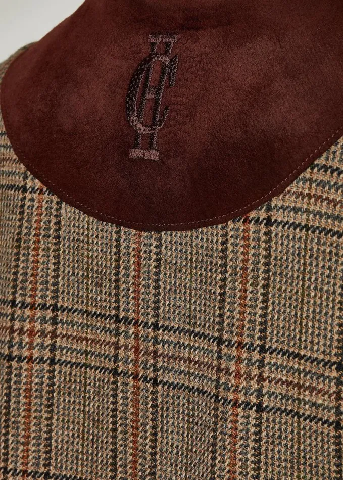 Women In Stock Tailoring Holland Cooper Slim Cape Bourbon Tweed